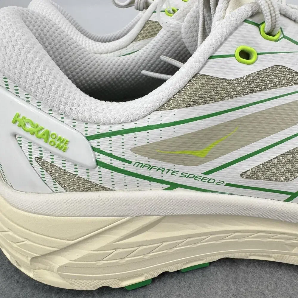 Hoka One One Mafate Speed 2 Shoes Mens Size 13 White Trail Sneakers 1126851WTFR